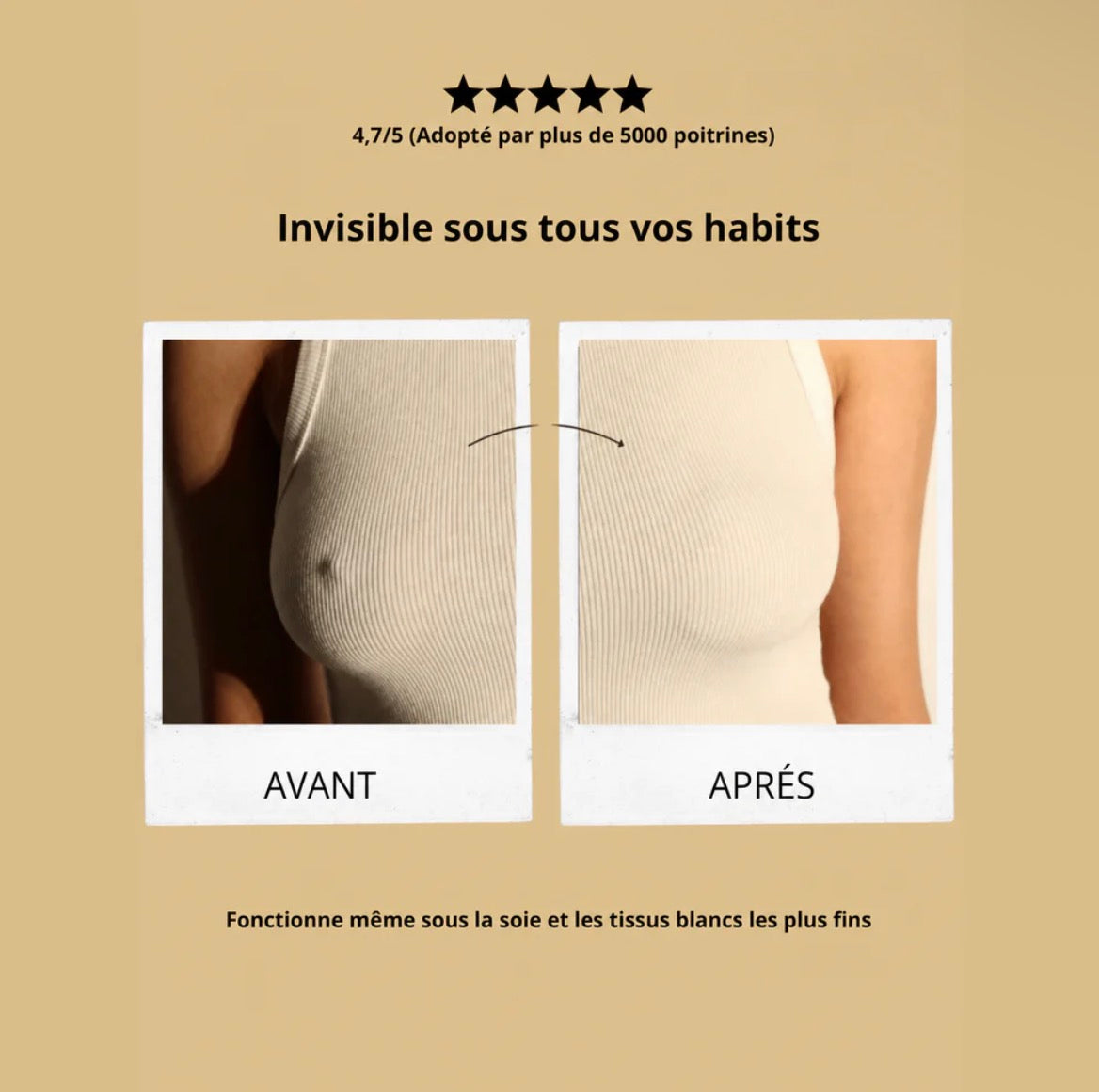 Soutien gorge couvre-Tétons